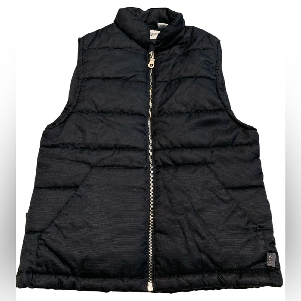 Levi Strauss & Co. Black Quilted Puffer Vest - Women's Size Small (S)